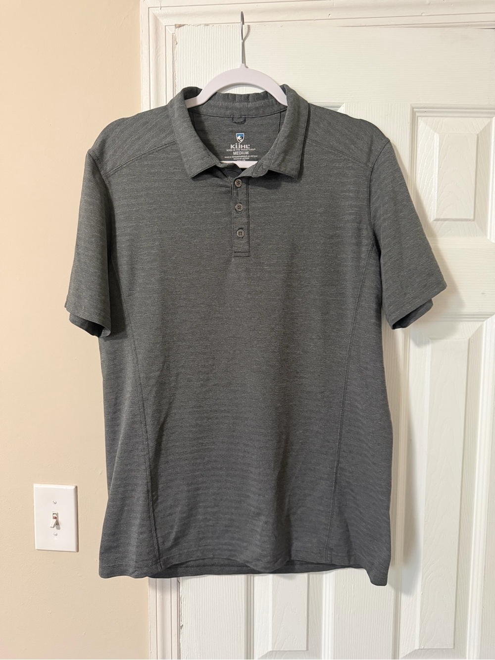 Kuhl Men's Charcoal Gray Short-Sleeve Polo